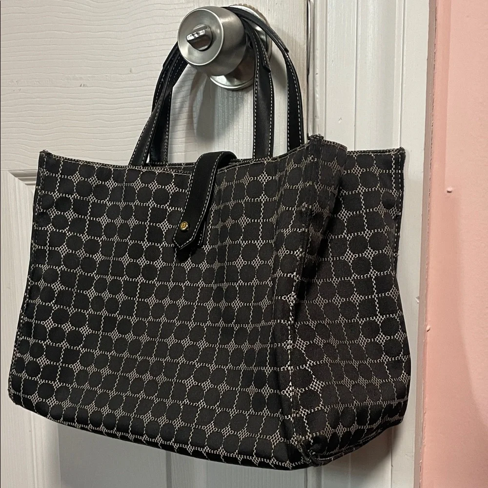 Black Patterned Tote Bag - Everyday Carry Kate Spade